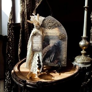 Vintage Style Art with Lace Accents